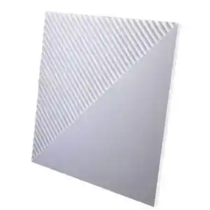 Гипсовая 3D панель FIELDS 3 platinum глянцевое покрытие D-0008-3-pl