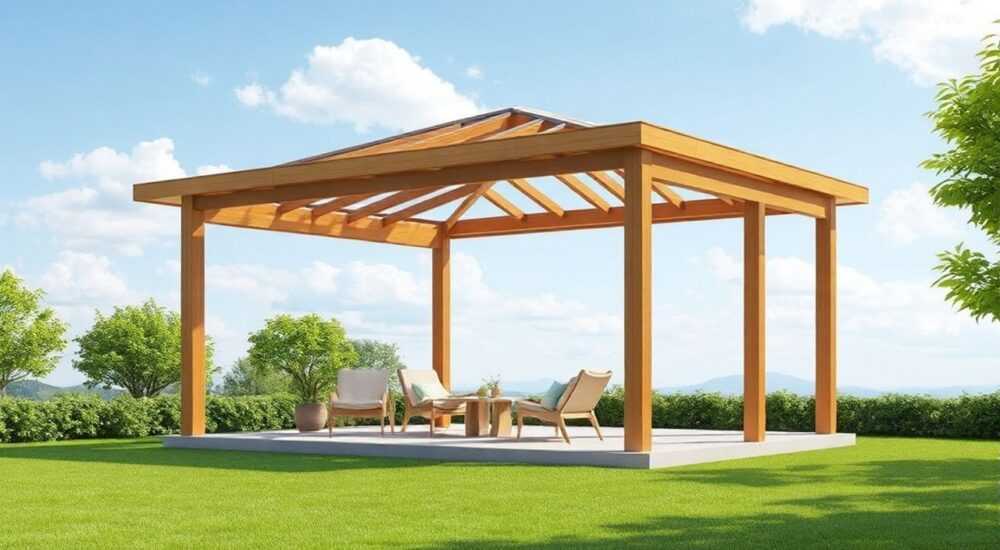 Из чего сделать легкую крышу для беседки