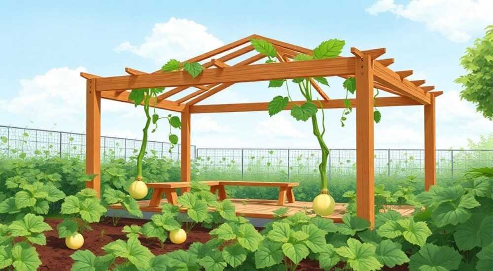 Кабачки которые растут на беседках длинные