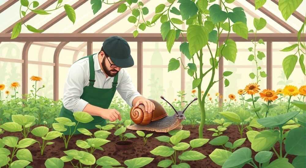 Как бороться с улитками в теплице