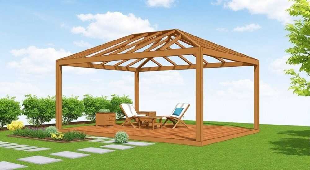Как делать беседки из профиля