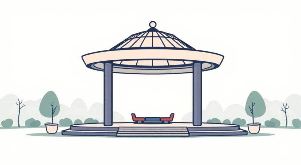 Как делать разметку для беседки