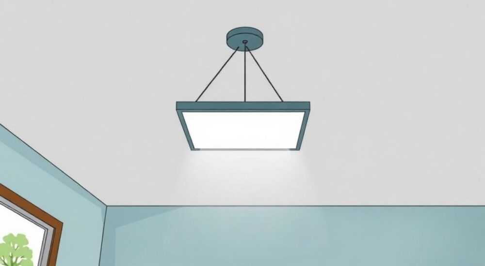 Как крепить led светильник к натяжному потолку