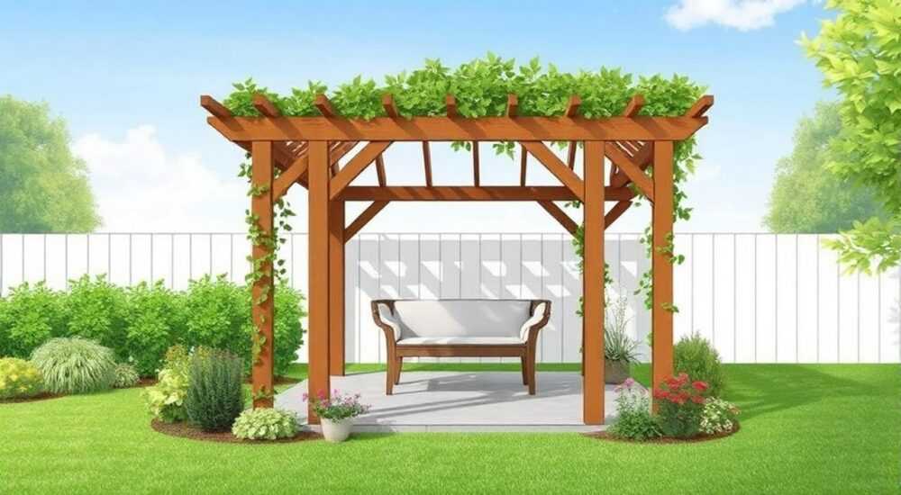 Как крепить шпалеры в беседке