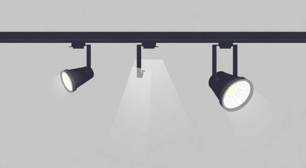 Как крепить трековые светильники трос