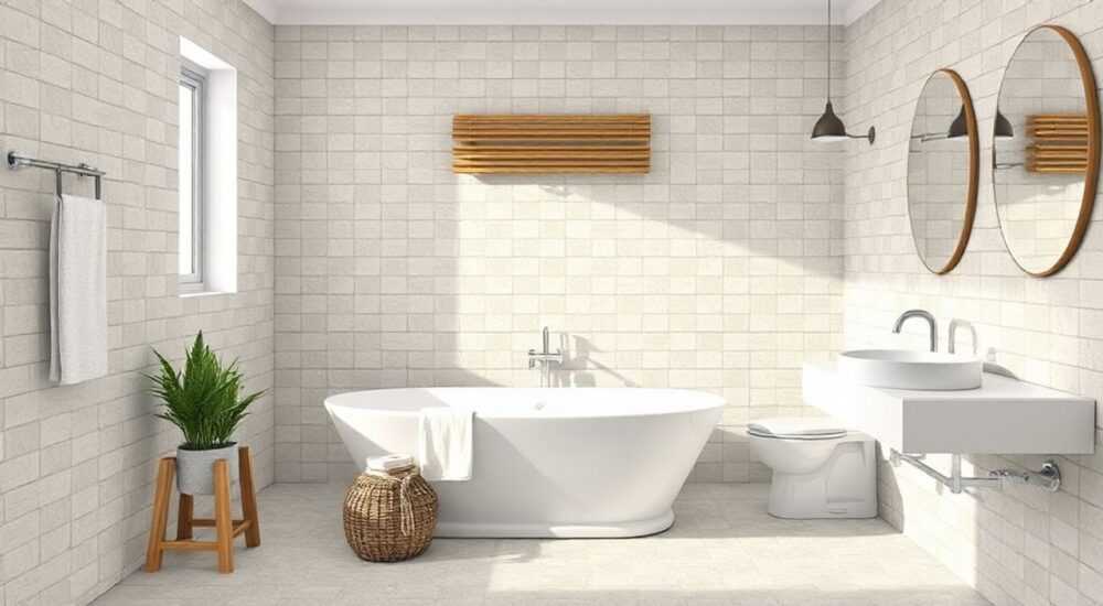 Как обновить старую керамическую плитку в ванной комнате