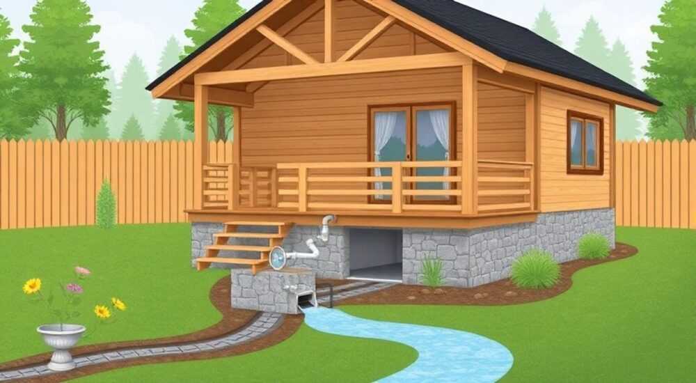 Как организовать слив воды на даче без септика