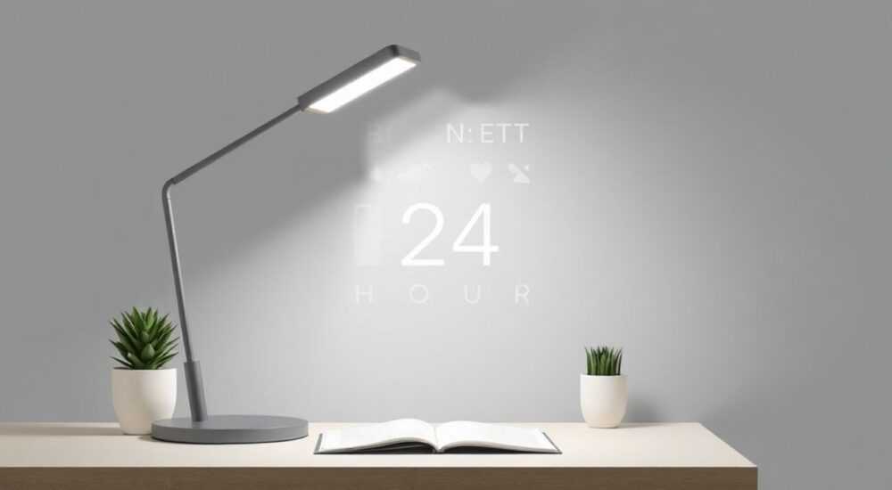 Как переключить настольные часы светильники на 24 часа сенсорные led