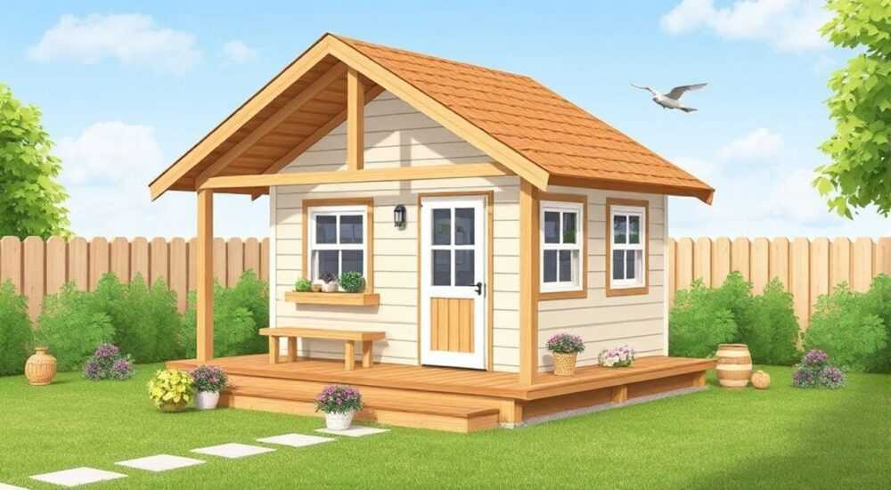 Как построить домик для детей на даче