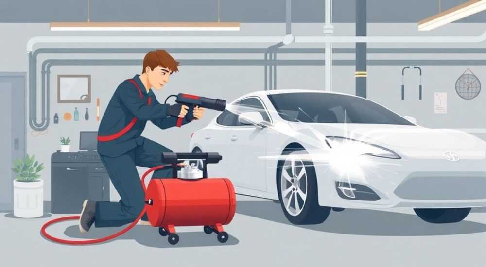 Как продуть водопровод на даче автомобильным компрессором