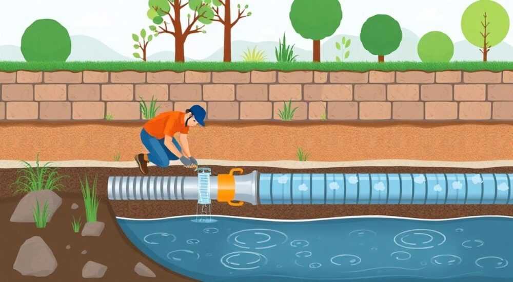 Как проложить трубу пнд под воду в земле на даче