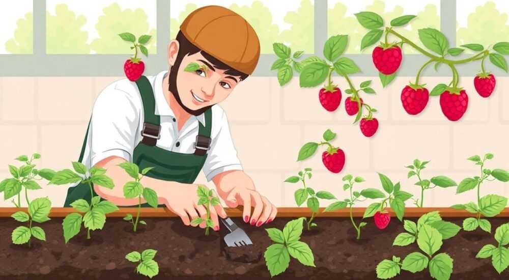 Как сажать саженцы малины