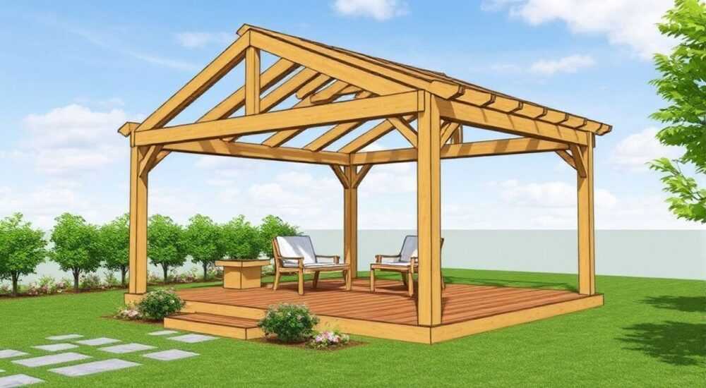 Как сделать беседку из бруса 150х150
