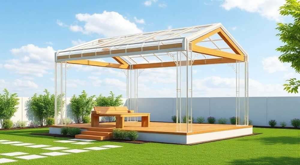 Как сделать беседку из пластиковых бутылок