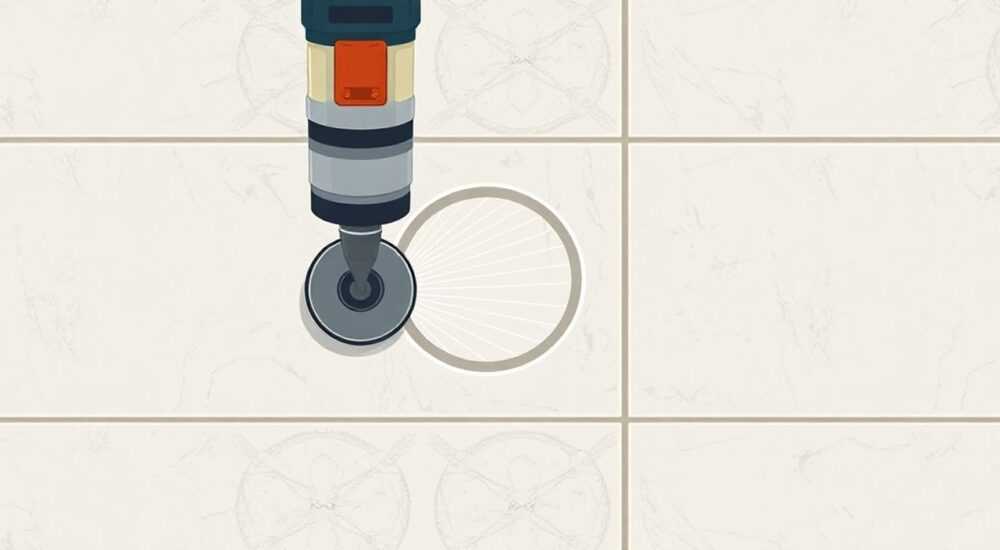 Как сделать круглое отверстие в керамической плитке болгаркой