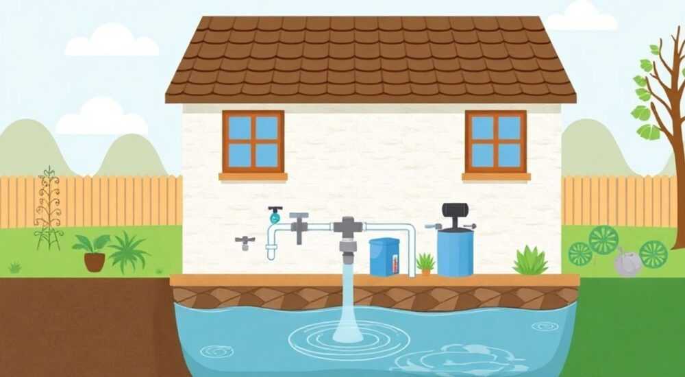 Как сделать водопровод на даче из скважины