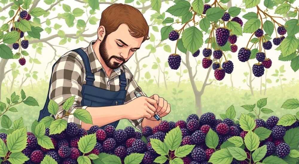 Как сохранить саженцы ежевики до весны
