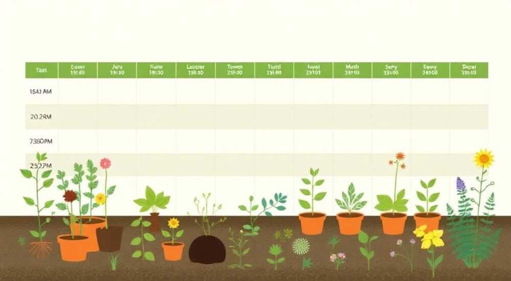 Как составить график посева культур высадки рассады