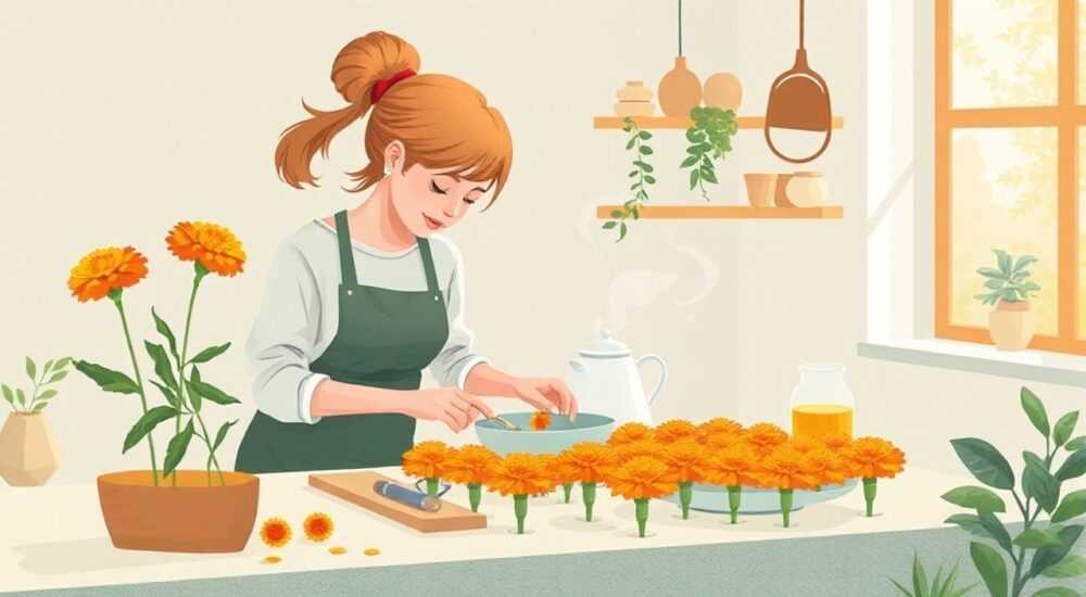 Как сушить бархатцы для чая в домашних условиях