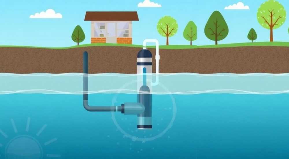 Как устроена скважина для воды на даче с погружным насосом
