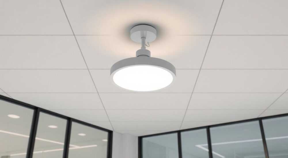 Как закрепить led светильник на натяжном потолке