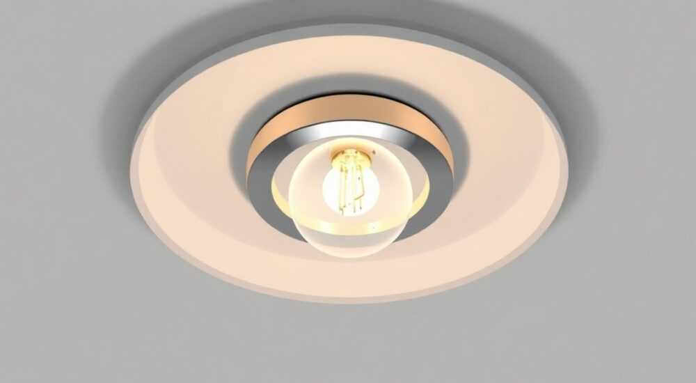 Как заменить лампочку в круглом потолочном светильнике