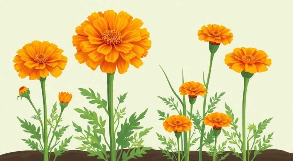 Какие бархатцы высотой до 15см