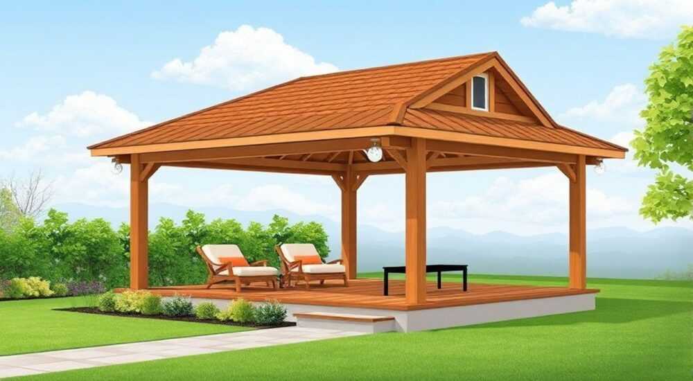 Какие доски нужны для крыши беседки