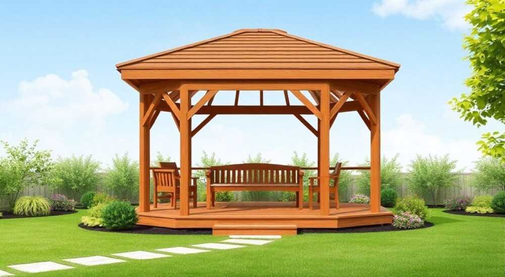 Какие есть беседки из дерева