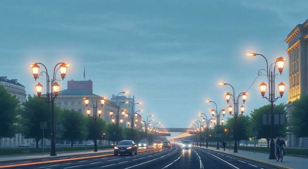 Какие светильники используют на бульварах москвы