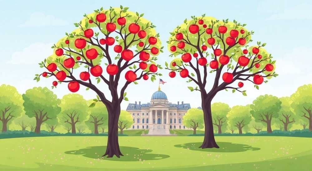 Какие яблони в екатерининском парке