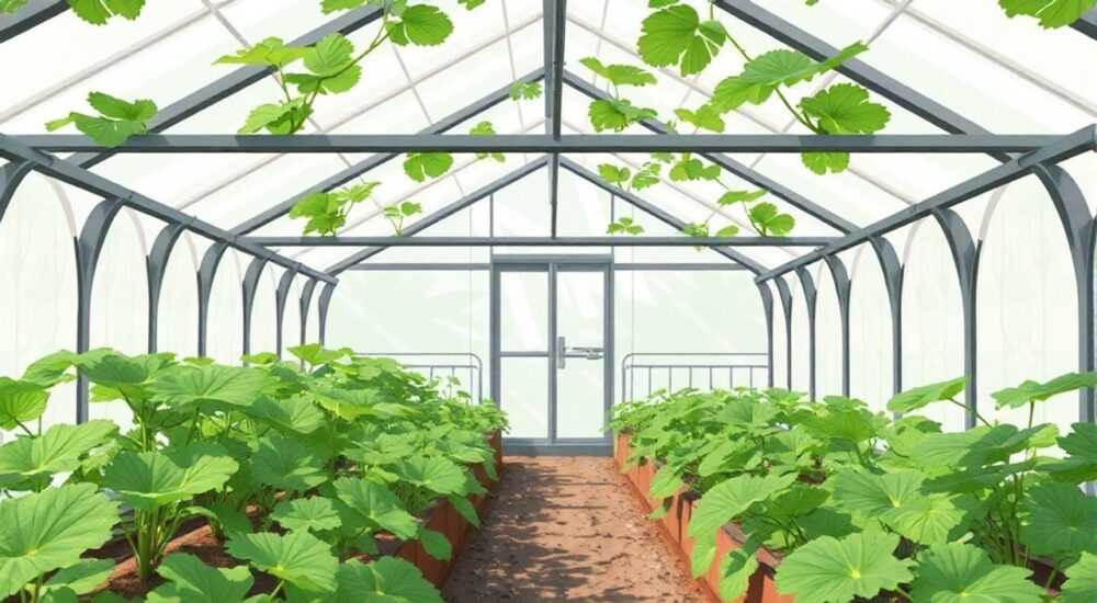 Какой высоты должен быть парник для огурцов