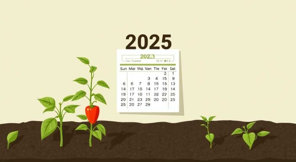Календарь когда сажать рассаду 2025 перца
