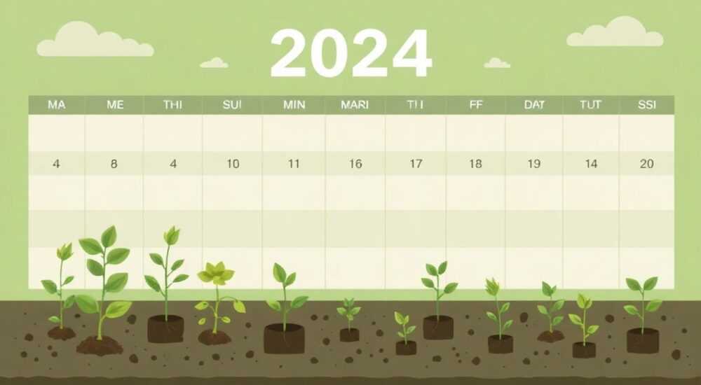 Календарь когда сажать рассаду в 2024