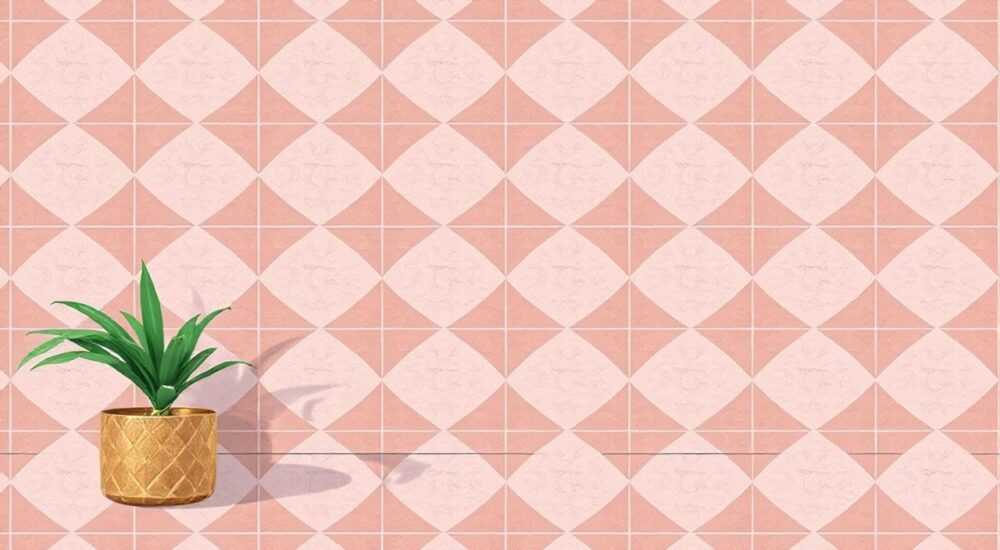 Керамическая плитка shape geometric почему она розовая