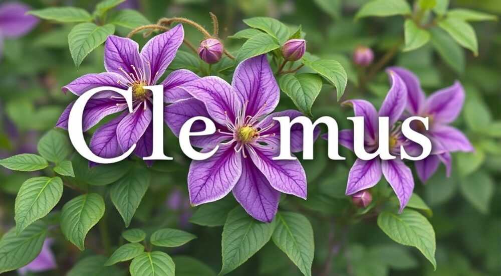 Клематис с фиолетовыми цветами как называется