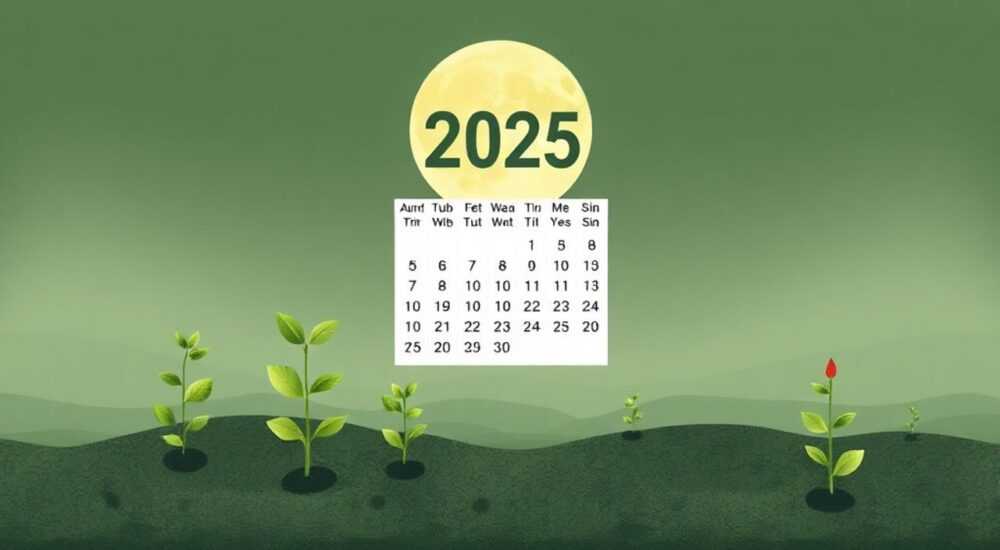 Когда сажать рассаду в 2025 по лунному