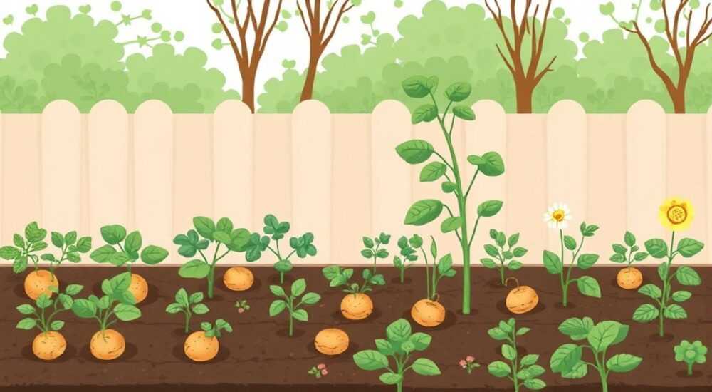 На какую глубину сажать картошку весной в огороде