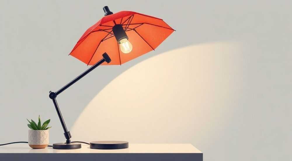 Светильник настольный ambrella light моргает как исправить