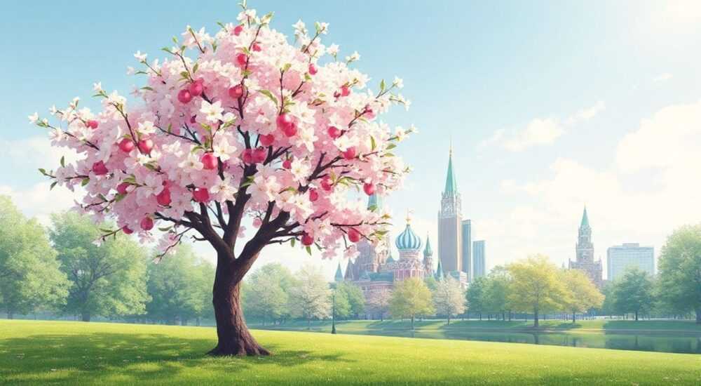 Цветение яблони в москве когда