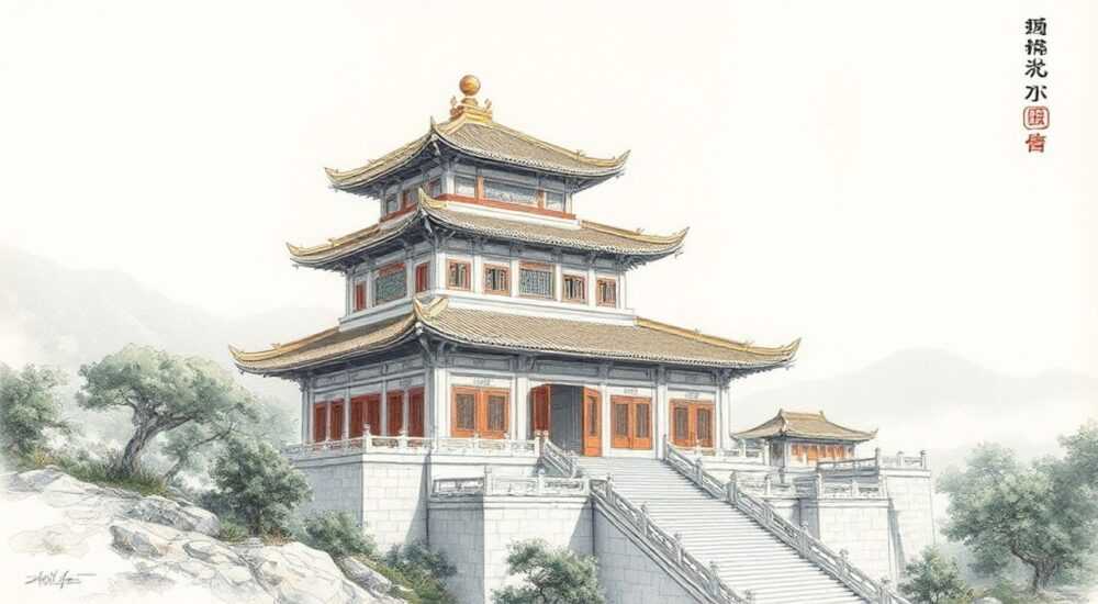 Архитектура китая рисунок