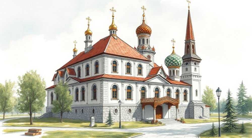 Архитектура народов россии рисунок