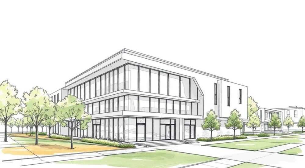 Архитектура здания рисунок