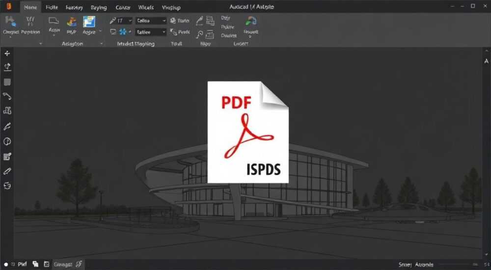 Autocad как вставить pdf