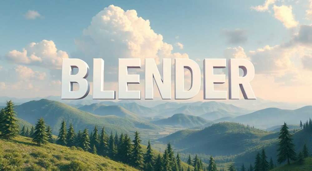 Blender как сделать текст