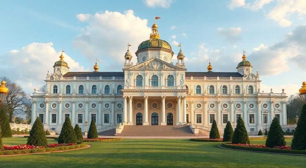 Большой петергофский дворец архитектура