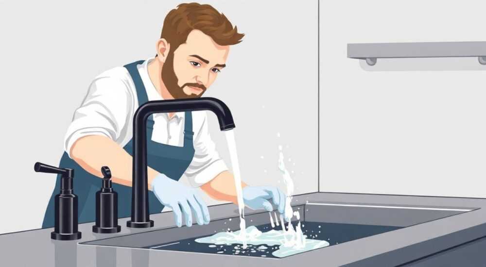 Чем чистить черные смесители