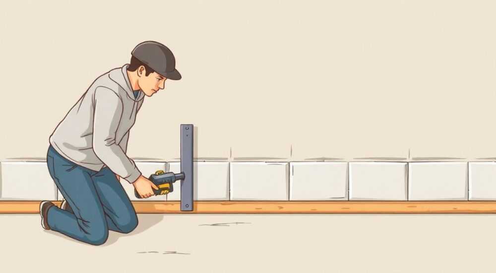 Чем крепить напольный плинтус к стене из газоблока
