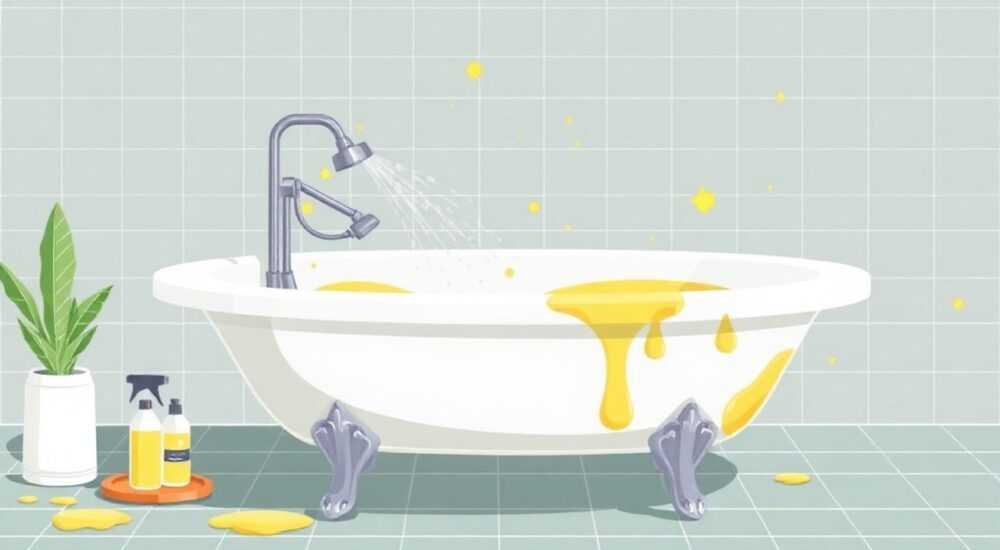 Чем можно почистить ванну от желтого налета