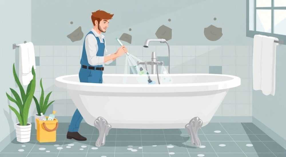 Чем обработать плесень в ванне